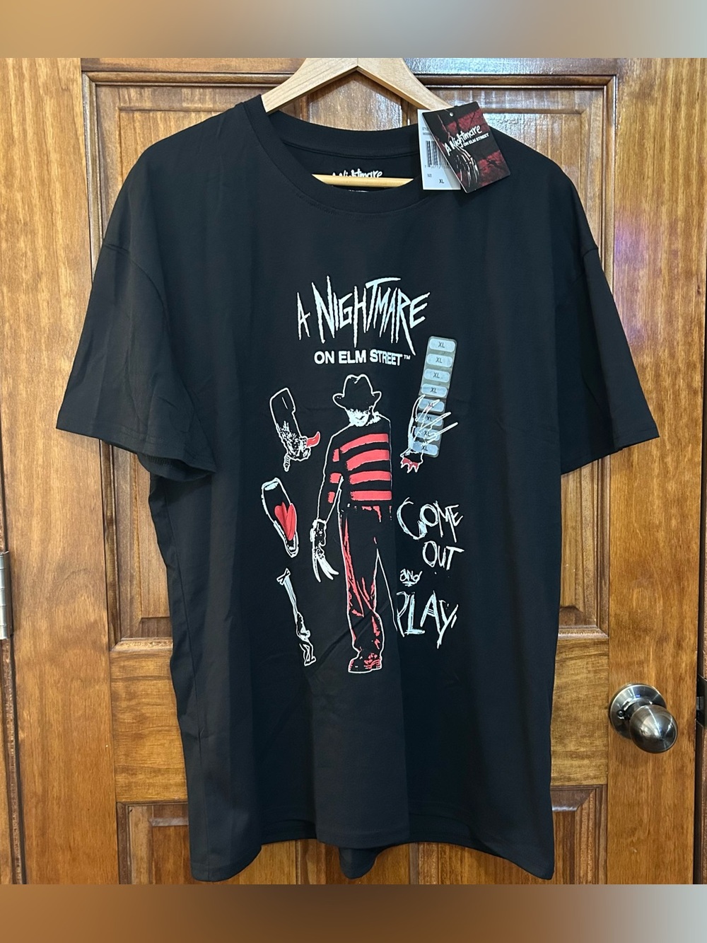 A Nightmare on Elm Street Freddy Krueger Horror Graphic Tee XL T-Shirt New W Tag